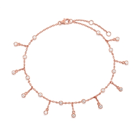 The Essentials Rose Gold Plated Ankle Bracelet-